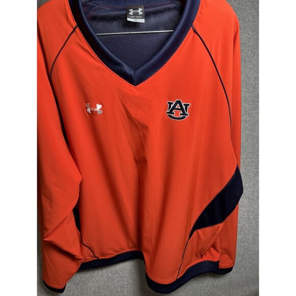 UNDER ARMOUR Auburn Tigers Mens XL Windbreaker V Neck Pullover War Eagle - Picture 14 of 16